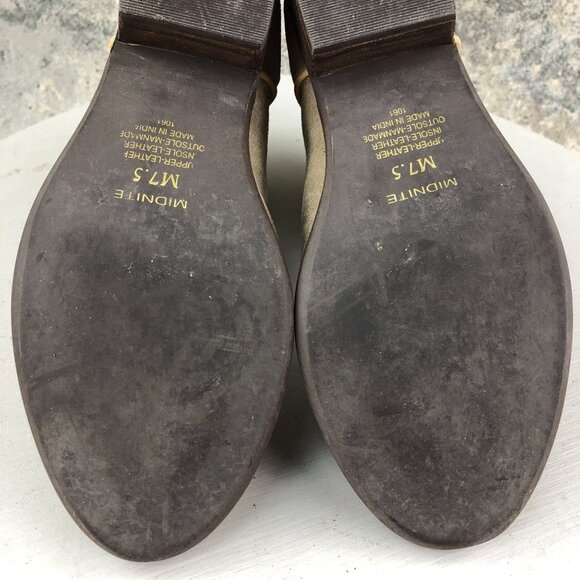 Steve Madden Women's Size 7.5M Midnite Brown Leather Suede Western Ankle Boots - Picture 12 of 14